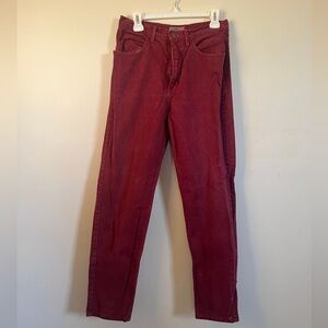 Guess Red Straight Leg Jeans